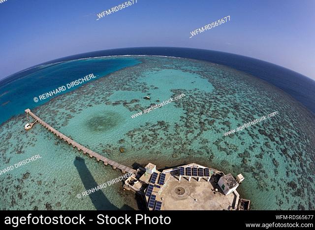 View from Sanganeb Lighthouse, Red Sea, Sudan