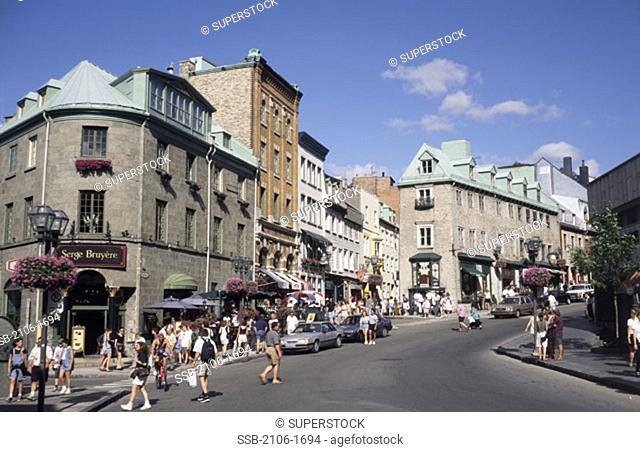 Rue Saint Jean Old Quebec City Quebec Canada