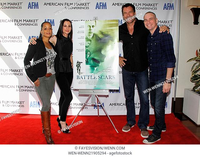 'Battle Scars' - Press Day at the American Film Market & Conferences (AFM) Featuring: Essence Atkins, Heather McComb, David James Elliott