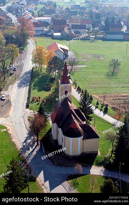 Parish Church of Saint Francis Xavier in Vugrovec, Croatia