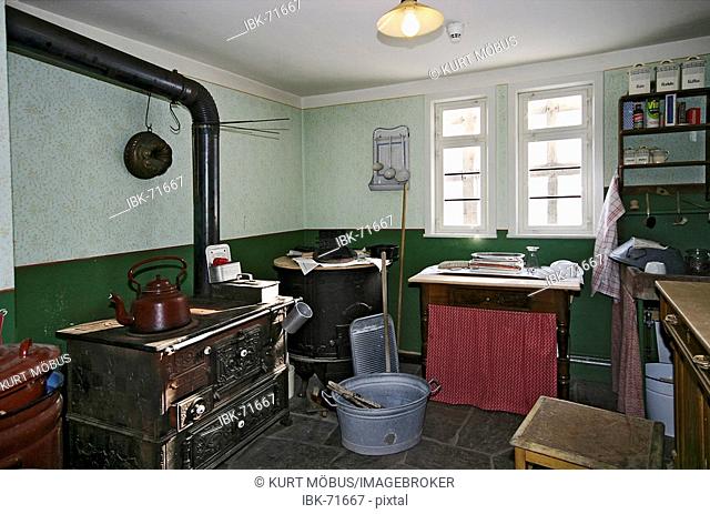 Interior of an historical German farmhouse room at about the years of 1930