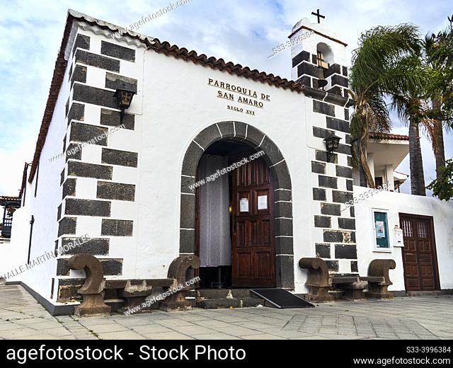 Parish of San Amaro in El Puerto de la Cruz. Tenerife. Canary Islands