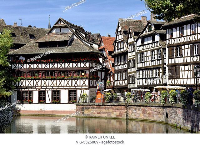 FRA , FRANCE : La Petite France in Strasbourg , 16.08.2016 - Strasbourg, Alsatia, France, 16/08/2016