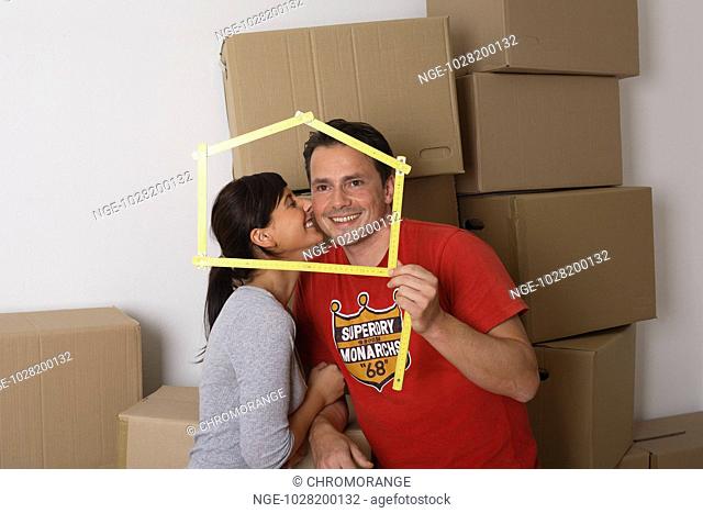Young Couple with Dream of own House