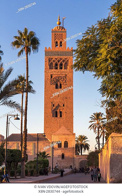 Koutoubia minaret (1146-1196), Marrakech, Morocco