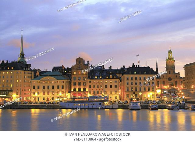 The Old Town at Sunset, Stockholm, Sweden