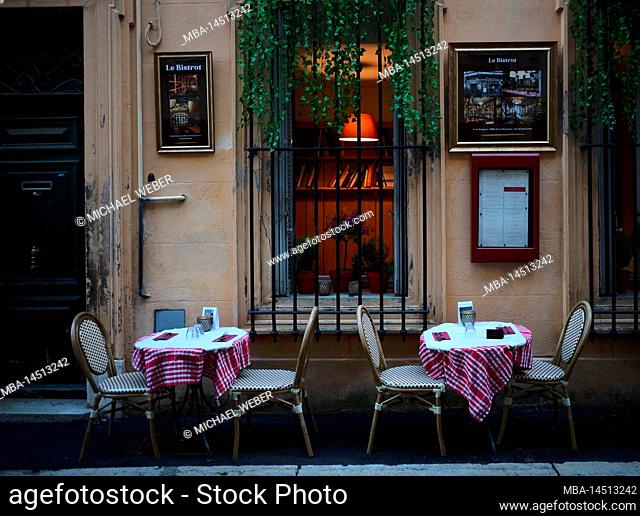 Restaurant, Le Bistrot, Aix-en-Provence, Bouches-du-Rhône, Provence-Alpes-Côte d'Azur, France