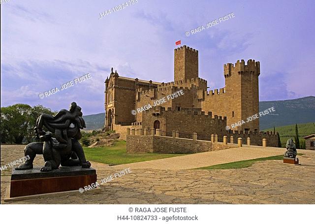 Spain, Europe, Navarre province, Castillo de Javier, fortress, castle