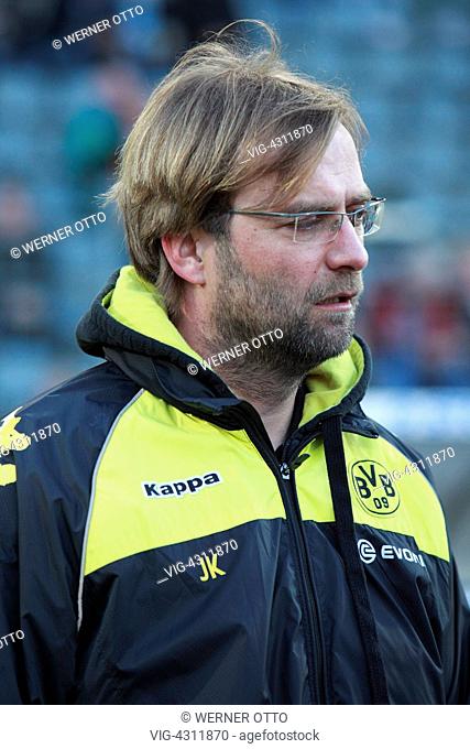 football coach Juergen Klopp (BVB), sports, football, Regionalliga West, Bundesliga, 2010/2011, friendly match 2011, Wuppertaler SV Borussia versus Borussia...