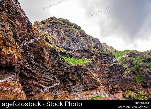 Stony rock in Tenerife on Canary Islands