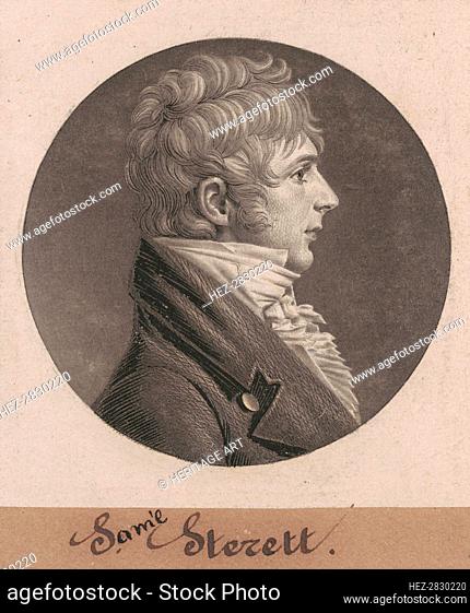 S. Sterett, 1804. Creator: Charles Balthazar Julien Févret de Saint-Mémin