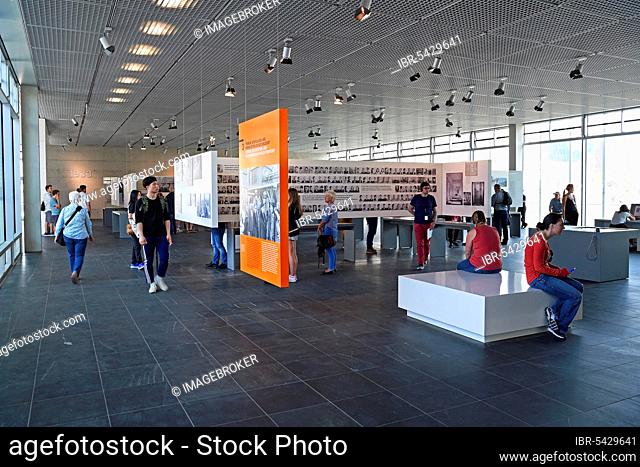 Redesigned interior, Topography of Terror exhibition, on the site of the former SS headquarters, Berlin, Germany, Europe