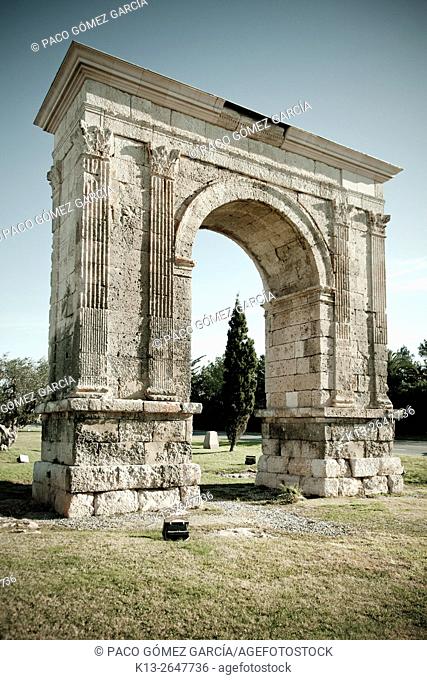Triumphal Arch of Bara, Tarragona, Catalonia, Spain