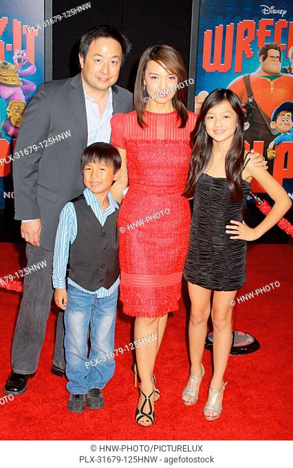 Ming-Na, her family 10/29/2012 Wreck-It Ralph Premiere held at El Caputan Theatre in Hollywood, CA Photo by Mayuka Ishikawa / HNW / PictureLux