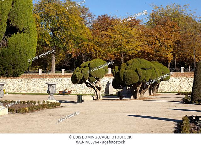 El Retiro park in Madrid, autumn