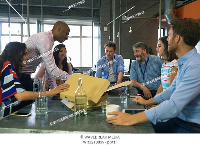 Business people having discussions in the meeting