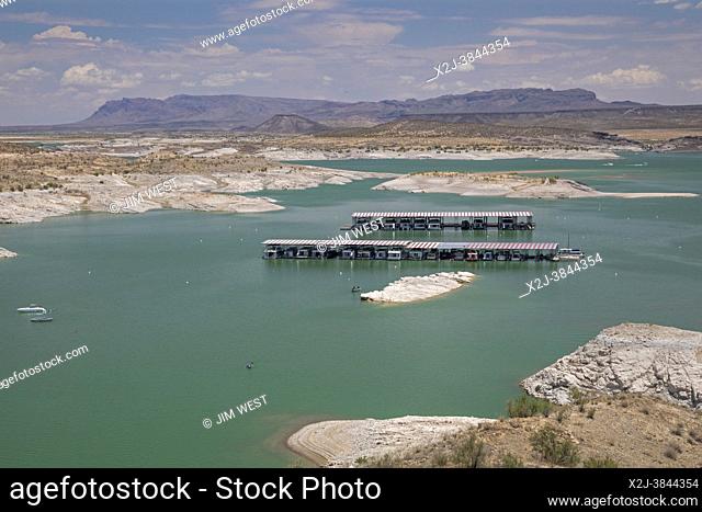Truth or Consequences, New Mexico - The Elephant Butte reservoir on the Rio Grande holds water for southern New Mexico and western Texas