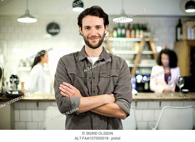 Cafe owner, portrait