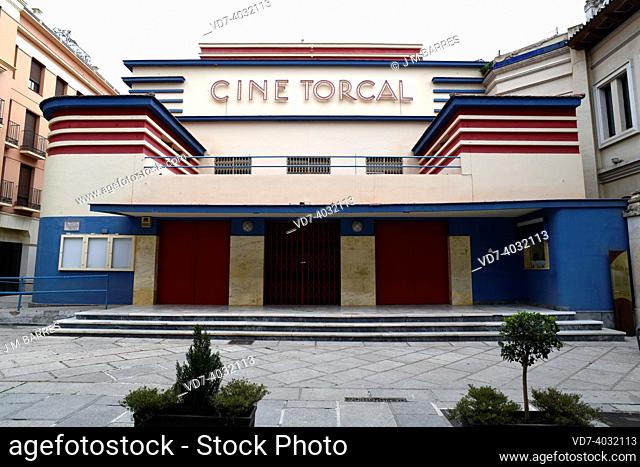 Antequera, Teatro-cine Torcal (20th century, rationalis and art deco). Málaga, Andalusia, Spain