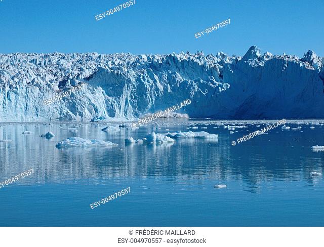 Calving glacier Eqi, Greenland