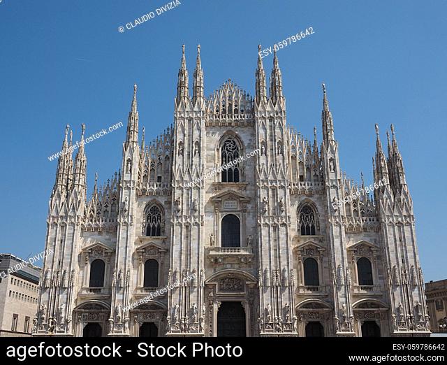 Duomo di Milano (meaning Milan Cathedral) church in Milan, Italy