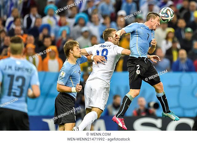 2014 FIFA World Cup - Group D match, England v Uruguay, held at Arena Corinthians Featuring: Sebastian Coates, Rickie Lambert