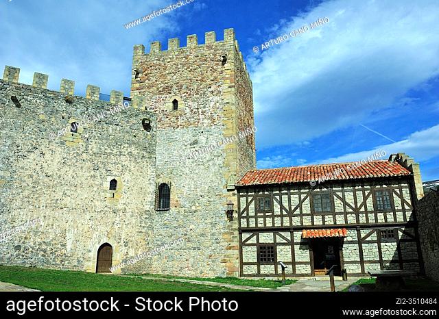 The Castle of San Vicente. Argüeso town, Cantabria province, Spain