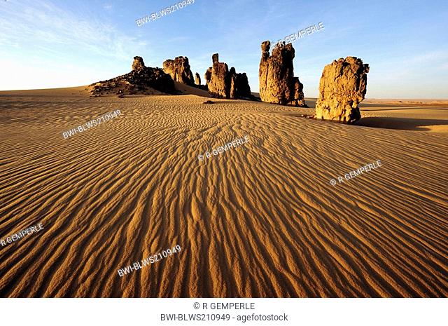 rockformation in desert, Algeria, Sahara