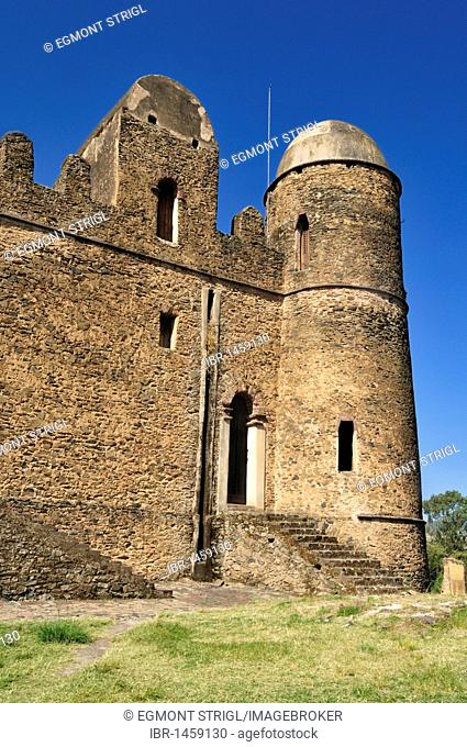 Historic Fasiladas Palace, Royal Enclosure Fasil Ghebbi, UNESCO World Heritage Site, Gonder, Gondar, Amhara, Ethiopia, Africa