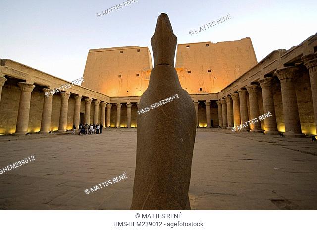 Egypt, Upper Egypt, Nile Valley, Edfu, temple dedicated to Horus God