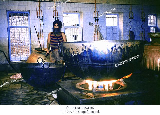 Amritsar India Golden Temple Cooking Pot In Kitchen for Langar