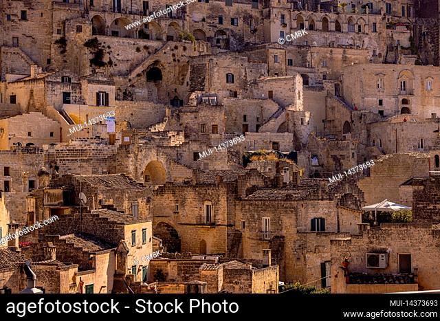 Famous Sassi of Matera, a Unesco World Heritage Site in Italy