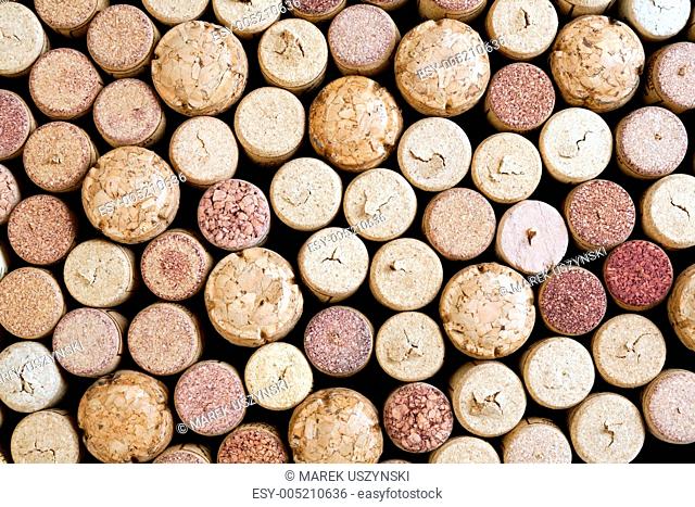 background of wine corks