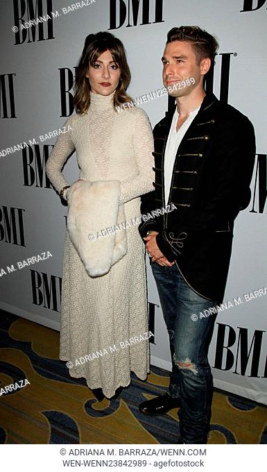 64th Annual BMI Pop Awards 2016 held at the Beverly Wilshire Four Seasons Hotel - Arrivals Featuring: Karmin, Amy Heidemann, Nick Noonan Where: Los Angeles