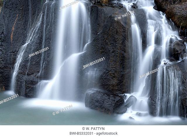 Hraunfossar waterfalls, Iceland, Hvita
