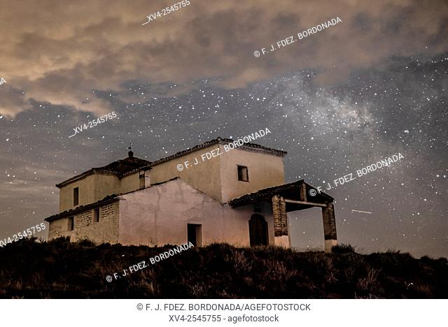 Monegros landscape by night, Huesca, Aragon