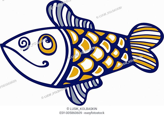 cartoon fish smile, Stock Vector, Vector And Low Budget Royalty Free Image.  Pic. ESY-005860609 | agefotostock