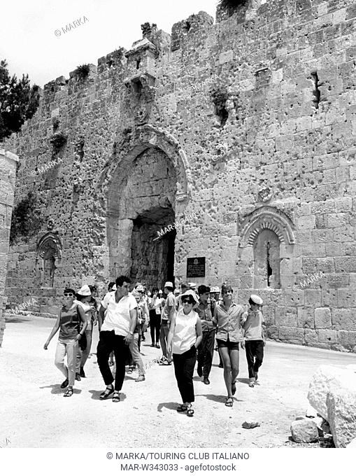 medio oriente, israele, porte della città  di gerusalemme, 1960-70 // middle east, israel, gates of the city of jerusalem, 1960-70