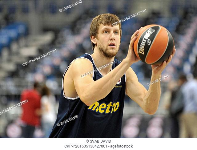 Jan Vesely of Fenerbahce Istanbul attends the Fenerbahce training session in Berlin, Germany, on Friday, May 12, 2016. (CTK Photo/David Svab)