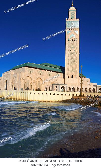 Casablanca, Hassan II Mosque, Morocco, North Africa, Maghreb, Atlantic Coast