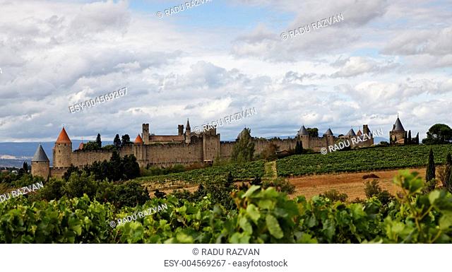 Carcassonne fortified town