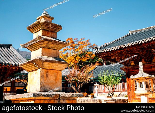 Autumn of Tongdosa temple, Unesco world heritage in Yangsan, Korea