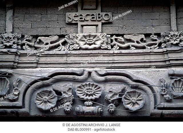 Relief on a building near the Templo Mayor, Mexico City (Unesco World Heritage List, 1987), Mexico