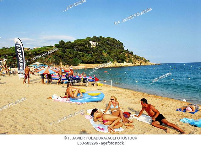 Lloret de Mar beach. Girona province, Catalonia, Spain