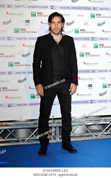 Italian actor Edoardo Leo during the photocall for the presentations of the Nastri d’Argento 2018 nominations, MAXXI - the National Museum of 21st Century Arts