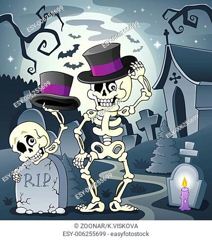 Skeleton theme image 2 - picture illustration