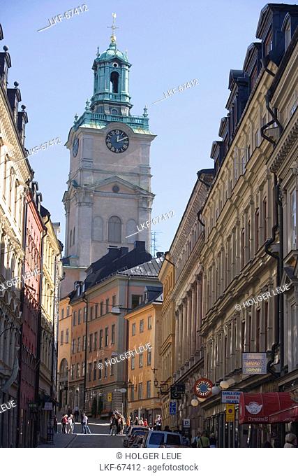 Gamla Stan Old Town and Storkyrkan Church, Stockholm, Sweden