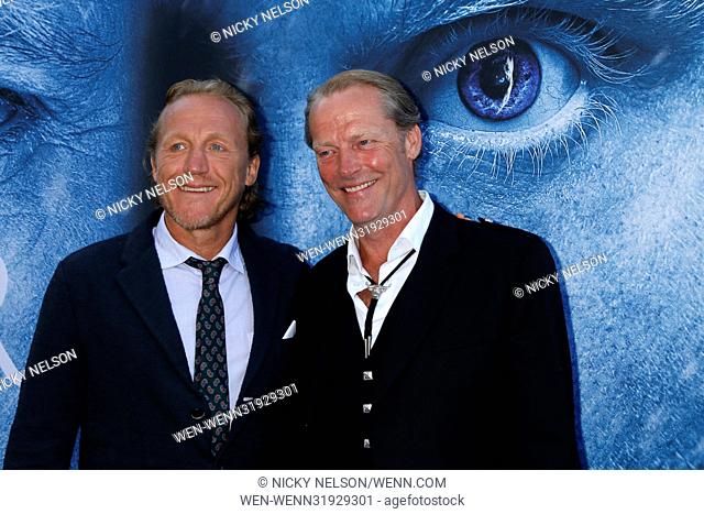 Premiere of 'Game of Thrones' season 7 at Walt Disney Concert Hall - Arrivals Featuring: Jerome Flynn, Iain Glen Where: Los Angeles, California