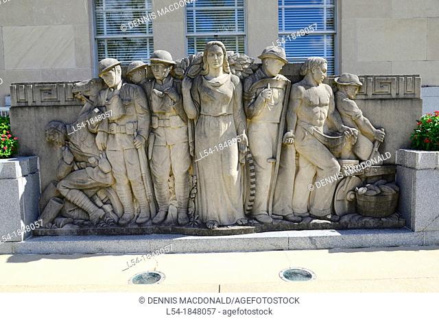 Sculpture Mississippi War Memorial BuildingJacksoi MS US