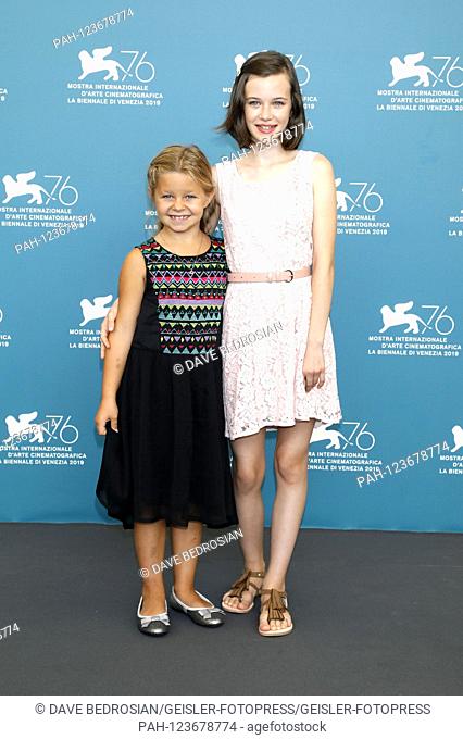 Katerina Lipovska and Adelia-Constance Ocleppo at the Photocall on Pelican Blood / Pelican Blood at the Venice Biennale 2019 / 76th Venice International Film...
